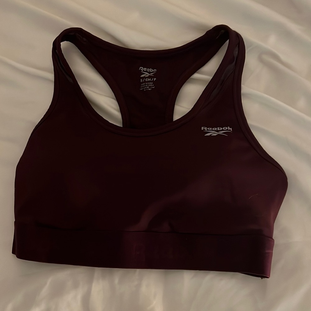 Reebok Maroon Sports Bra